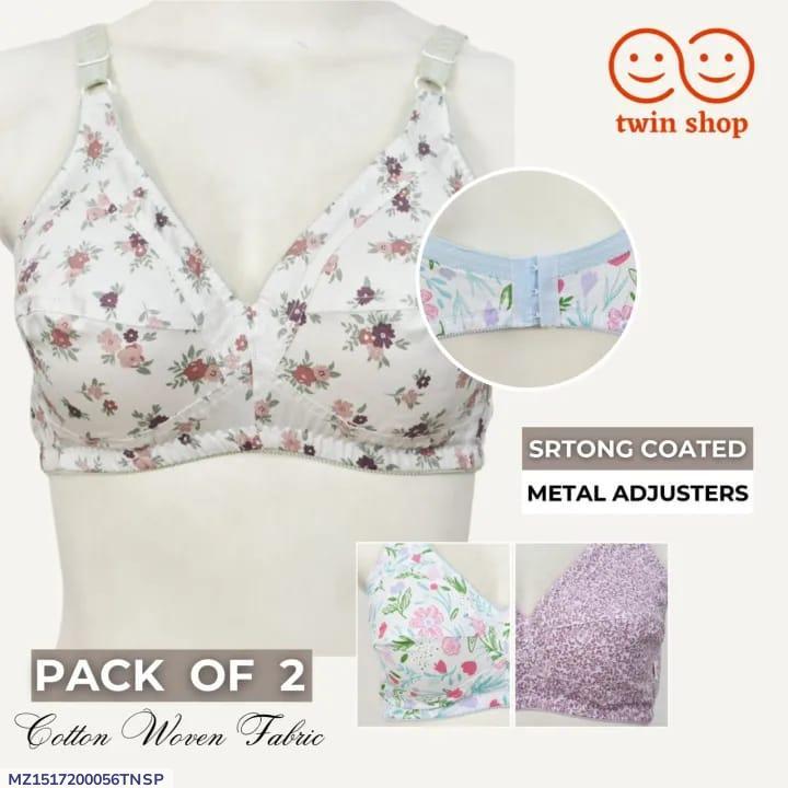 Cotton Printed Bra for Women, Breathable & Stylish