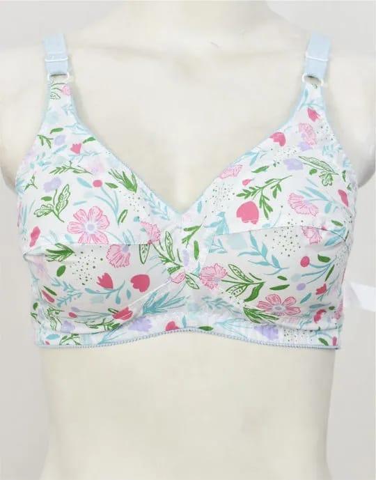 Cotton Printed Bra for Women, Breathable & Stylish