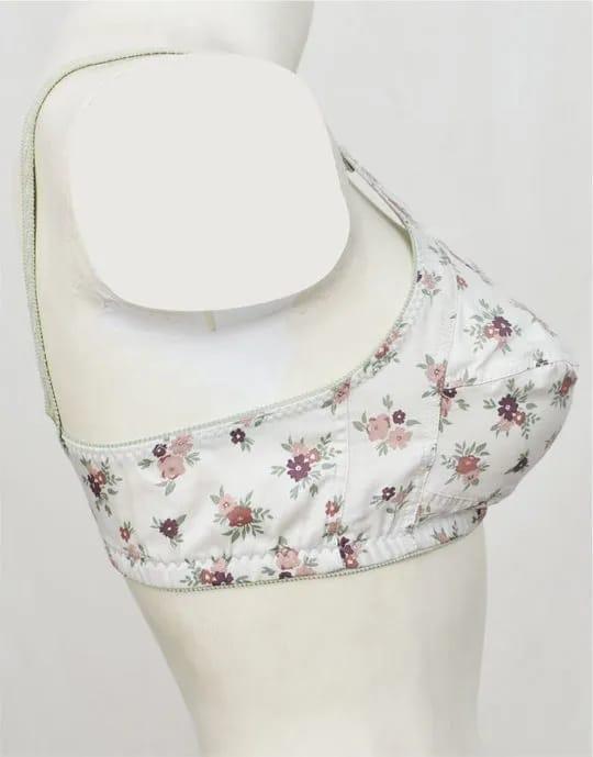 Cotton Printed Bra for Women, Breathable & Stylish