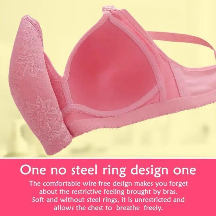 Premium Quality Push Up Bra with Lace Detail, Multi Colors, Breathable, Durable