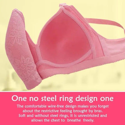 Premium Quality Push Up Bra with Lace Detail, Multi Colors, Breathable, Durable