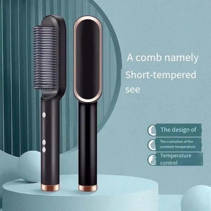 909 Fast Drying Hair Straightener Brush ABS Plastic