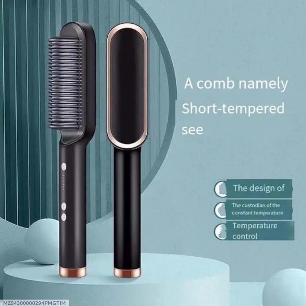 909 Fast Drying Hair Straightener Brush ABS Plastic