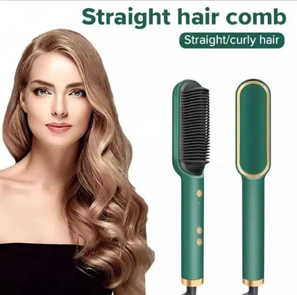 909 Fast Drying Hair Straightener Brush ABS Plastic