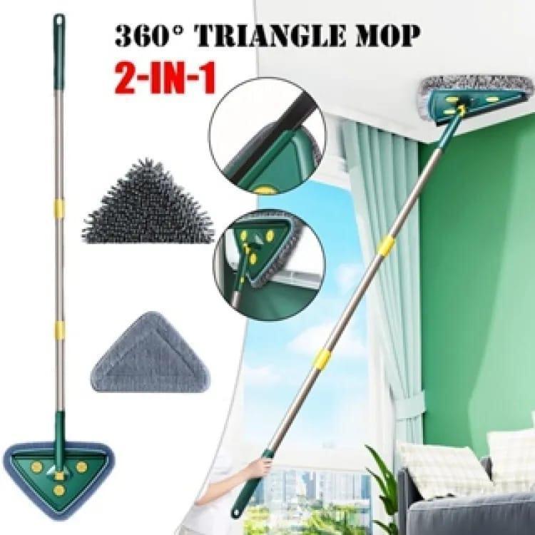 360 Degree Triangle Twister Mop Blue 130cm
