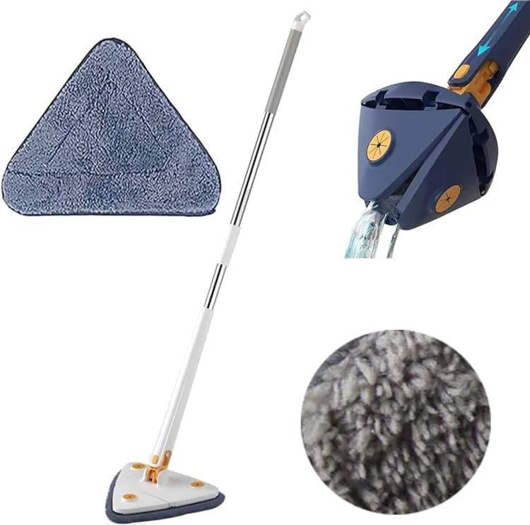 360 Degree Triangle Twister Mop Blue 130cm