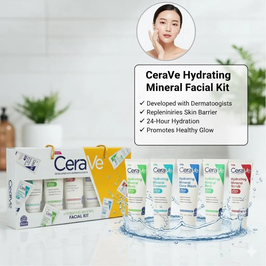 CeraVe Hydrating Mineral Facial Kit 6-in-1 for All Skin Types