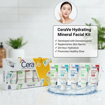 CeraVe Hydrating Mineral Facial Kit 6-in-1 for All Skin Types