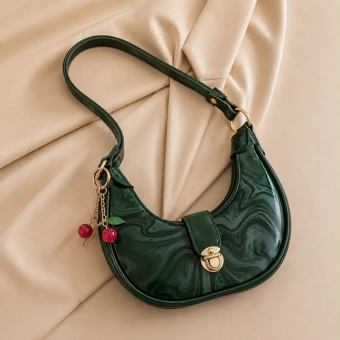 Women's Leather Printed Shoulder Bag