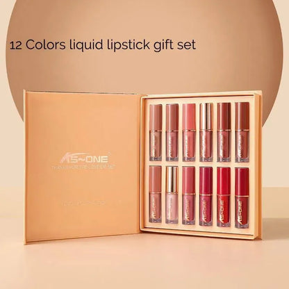 12 Color Liquid Lipstick Set Cool Undertone 200g