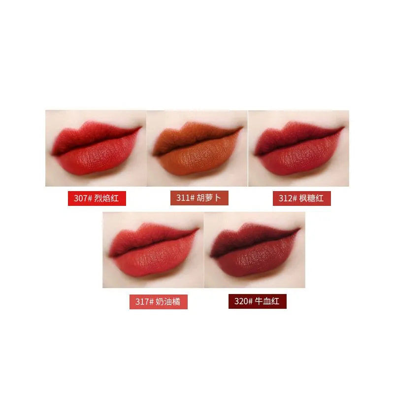 Matte Lipstick Set 5 Pcs Nude Shades Bold Coverage