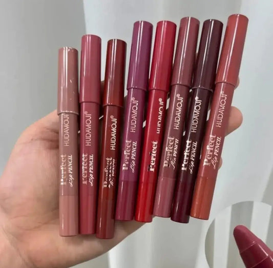 Hudamoji Lipstick Pencil 8 Pcs Set