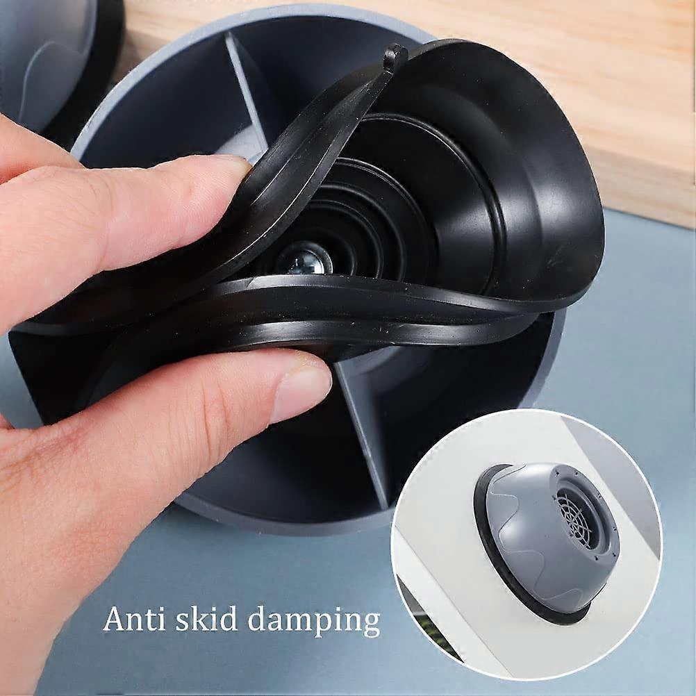 Washing Machine Stopper Gray Black Non-Slip Plastic