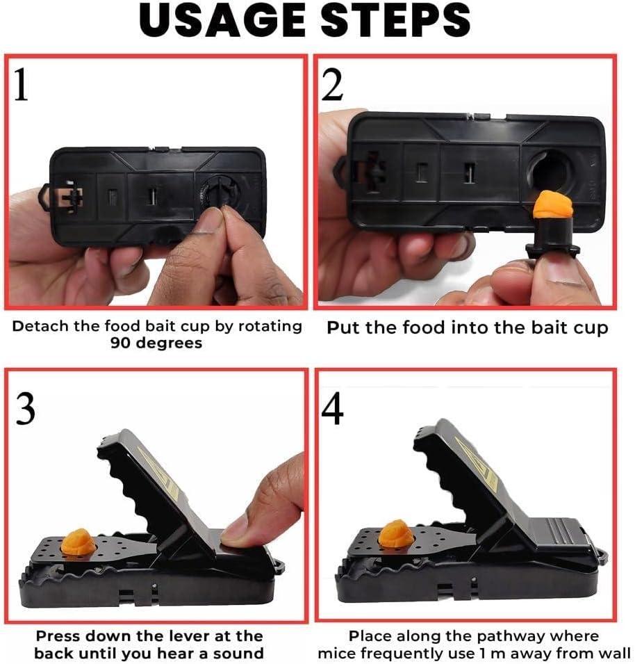 Plastic Mouse Trap for Home Office Rodent Control