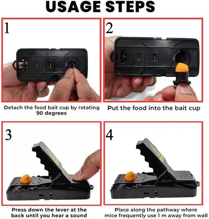 Plastic Mouse Trap for Home Office Rodent Control
