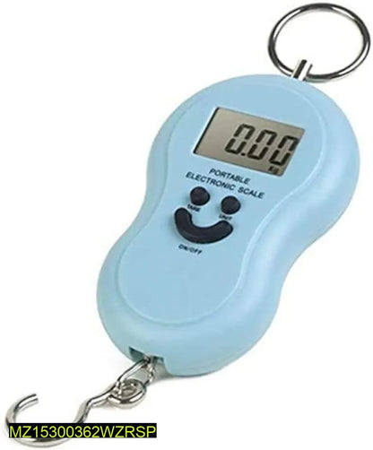 Portable Digital Weight Scale Black with Keychain