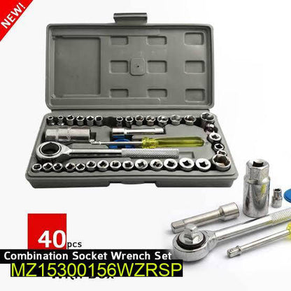 40-Piece Socket Wrench Set for Home & Car Use