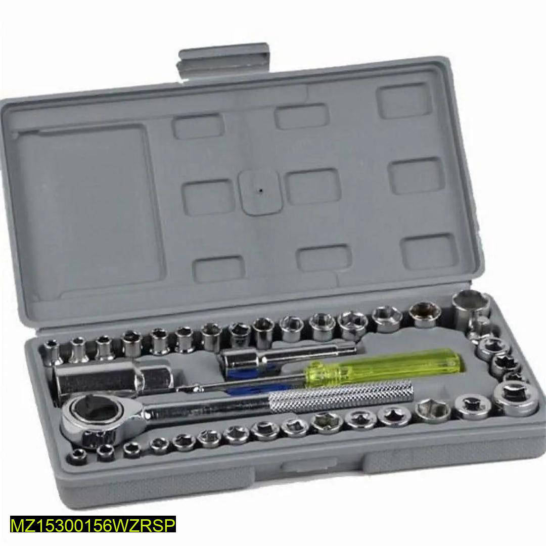 40-Piece Socket Wrench Set for Home & Car Use