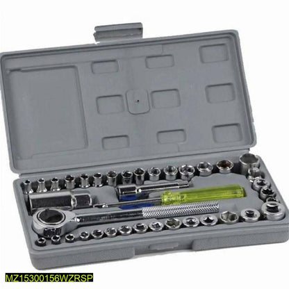 40-Piece Socket Wrench Set for Home & Car Use