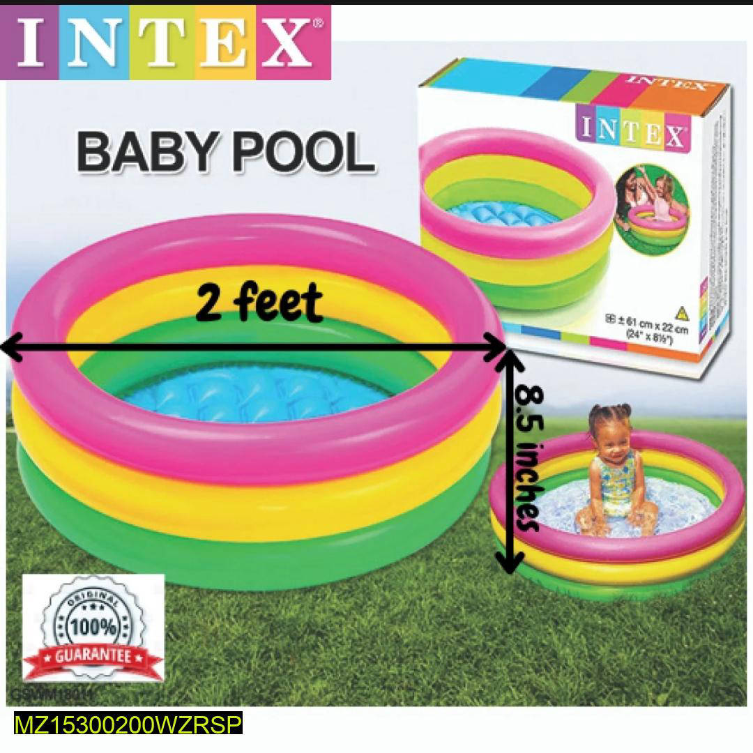 Intex Rainbow Baby Pool 2ft Deep 8.5"