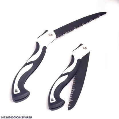 Ergonomic Black Garden Saw with Iron Blade