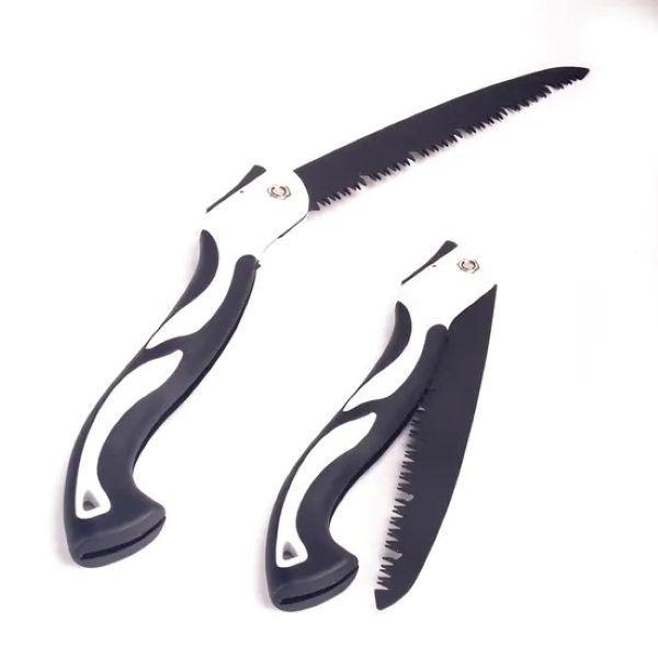 Ergonomic Black Garden Saw with Iron Blade