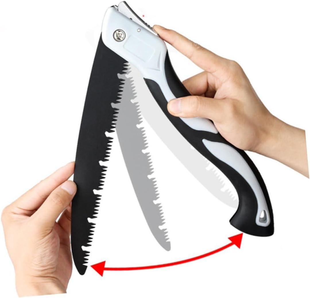 Ergonomic Black Garden Saw with Iron Blade