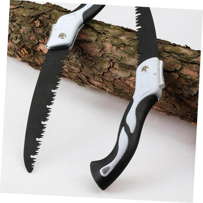 Ergonomic Black Garden Saw with Iron Blade