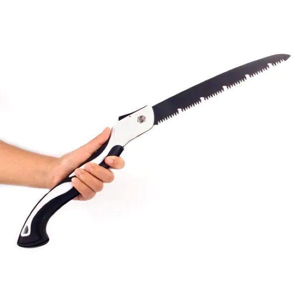 Ergonomic Black Garden Saw with Iron Blade