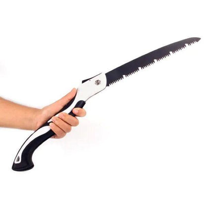 Ergonomic Black Garden Saw with Iron Blade