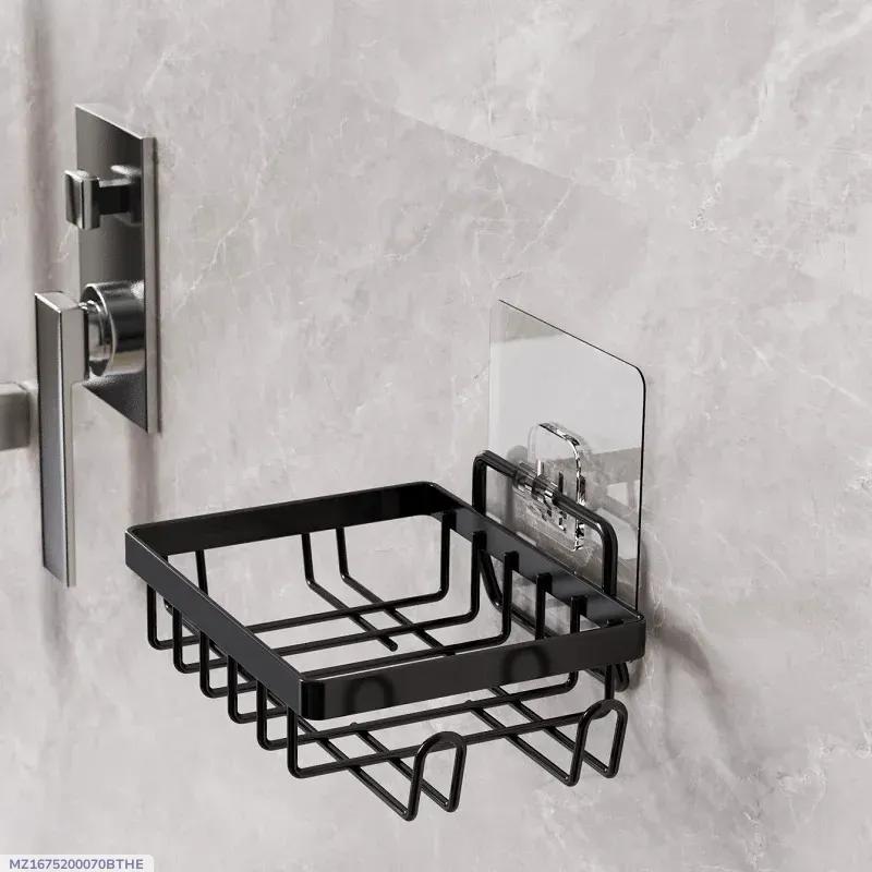 Black Iron Soap Organizer with Suction Cup Mount