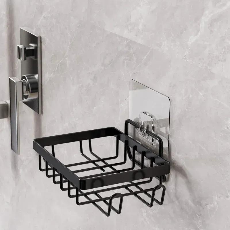 Black Iron Soap Organizer with Suction Cup Mount
