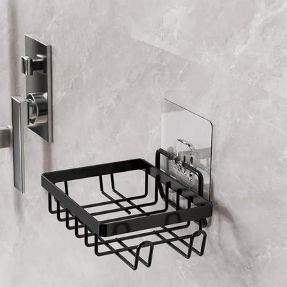 Black Iron Soap Organizer with Suction Cup Mount