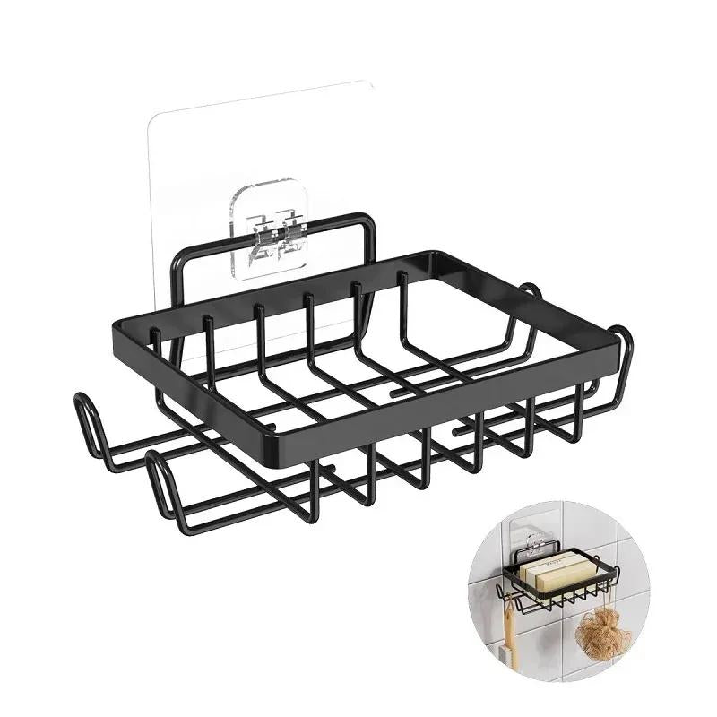 Black Iron Soap Organizer with Suction Cup Mount