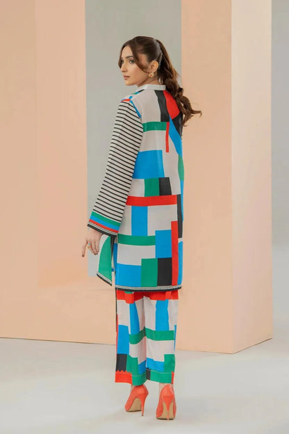 Stylish 2-Piece Swiss Voile Printed Set for Women