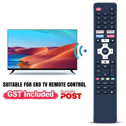 Premium Wireless TV Remote Control Black ABS Plastic