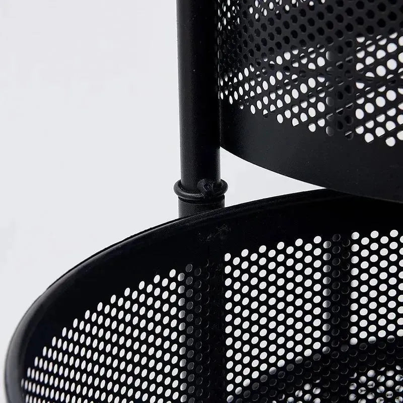Stylish 3-Tier Rolling Fruit Basket with Wheels