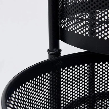 Stylish 3-Tier Rolling Fruit Basket with Wheels