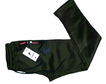 Men's Plain Green Polyester Trouser Medium to XL