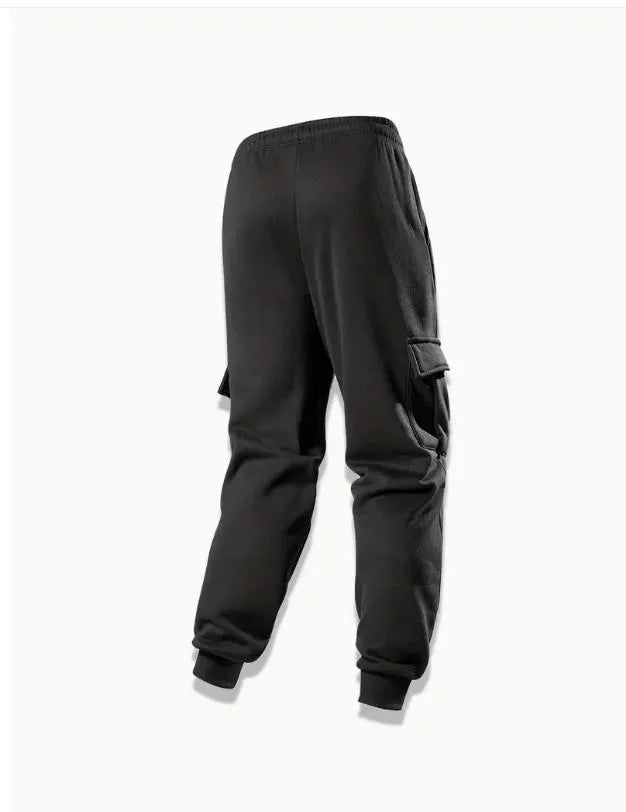 Men Black Fleece Cargo Trouser Medium to XL