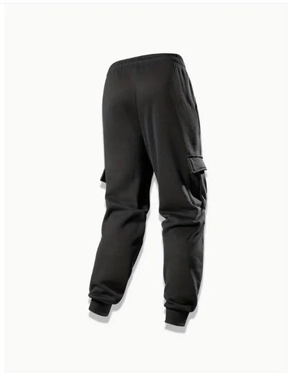 Men Black Fleece Cargo Trouser Medium to XL