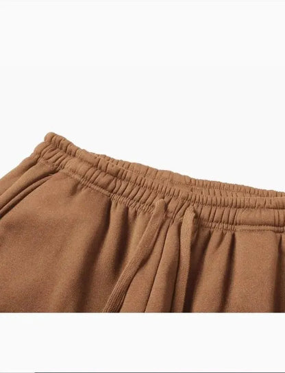 Men Brown Fleece Cargo Trouser Medium to XL