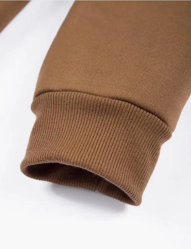 Men Brown Fleece Cargo Trouser Medium to XL