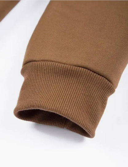 Men Brown Fleece Cargo Trouser Medium to XL