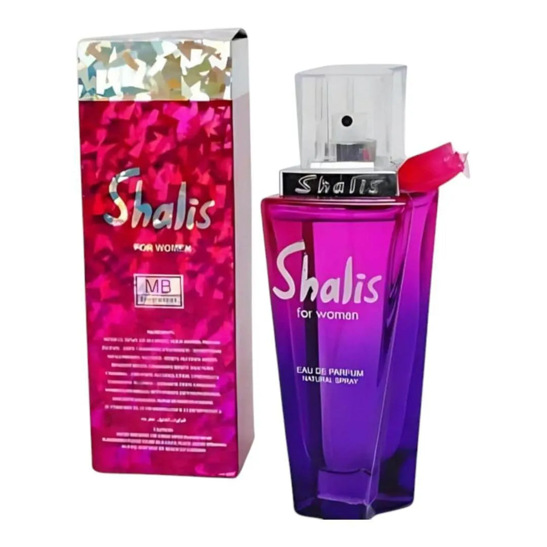 Shallis Floral Perfume 100ml Purple Glass Bottle for Women