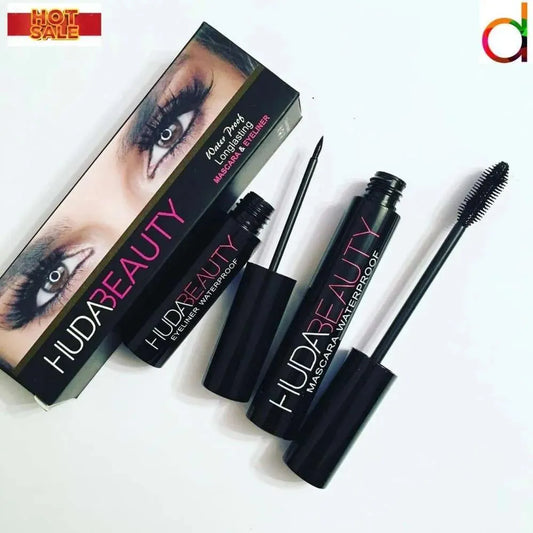2 in 1 Waterproof Mascara & Eyeliner Black