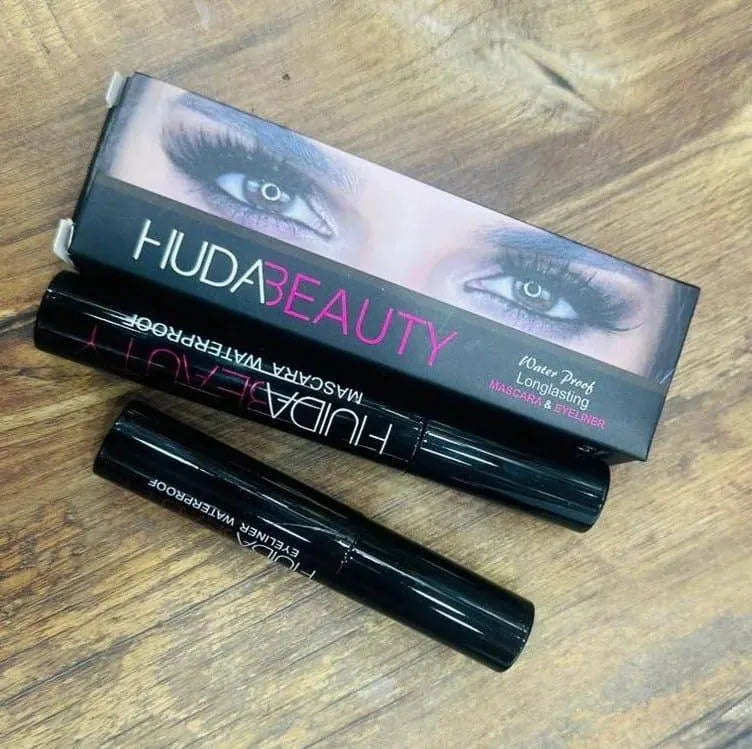 2 in 1 Waterproof Mascara & Eyeliner Black