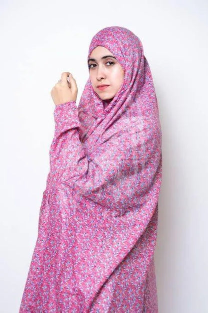 Namaz Chadar Full Sleeve Floral Cotton Modest Wear