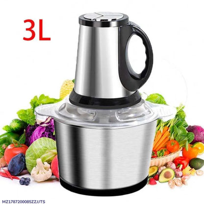 Portable Electric Meat Chopper 3L Stainless Steel