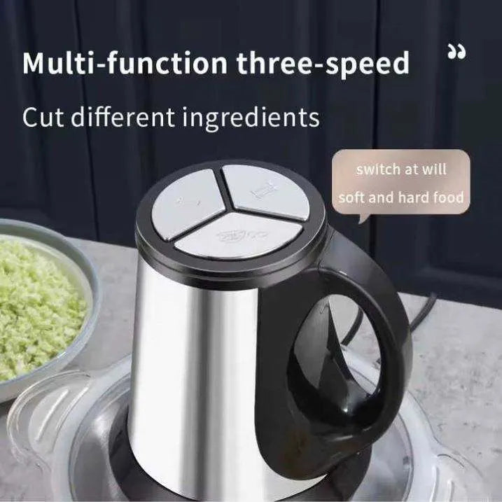 Portable Electric Meat Chopper 3L Stainless Steel